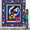 Mickey Mouse Blue Quilt  Quilt